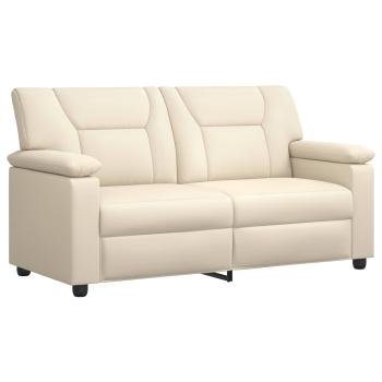 Sofa-Set 2 pcs Creme Kunstleder