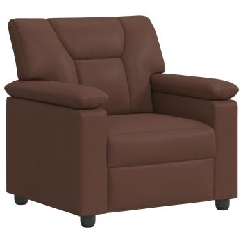 Sofa-Set 2 pcs Braun Kunstleder