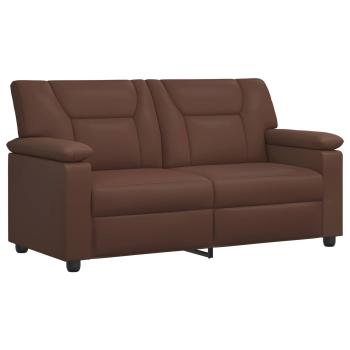Sofa-Set 2 pcs Braun Kunstleder