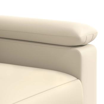 Sofa-Set 2 pcs Creme Kunstleder