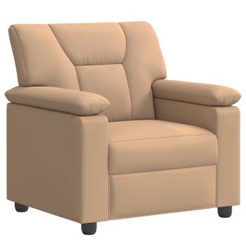 Sofa-Set 3 pcs Cappuccino Kunstleder