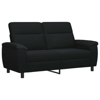 Sofa-Set 3 pcs Schwarz Stoff