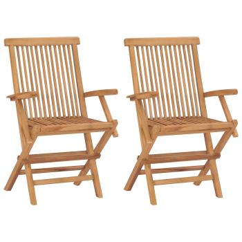 3-teiliges klappbares Garten Bistro Set 3 stk. Natur