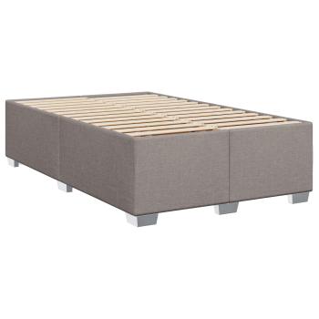 Boxspringbett mit Matratze Taupe 120 x 200 cm Stoff