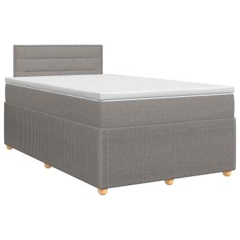 Boxspringbett mit Matratze Taupe 120 x 200 cm Stoff