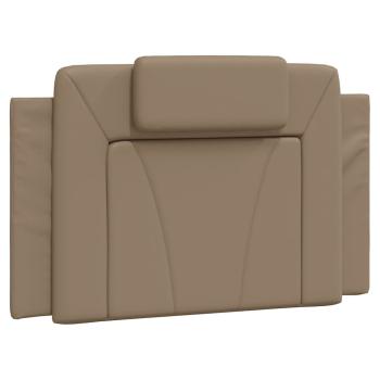 Kopfteil-Kissen "Viana" Cappuccino-Braun 90 cm Kunstleder