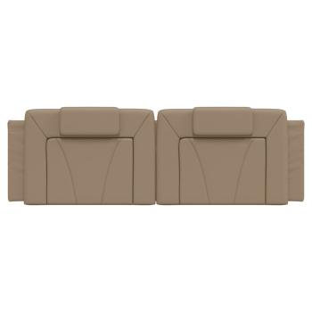 Kopfteil-Kissen "Viana" Cappuccino-Braun 160 cm Kunstleder