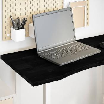 ARDEBO.de - Schreibtischplatte Dunkelbraun 100x60x2,5 cm Massivholz Eiche