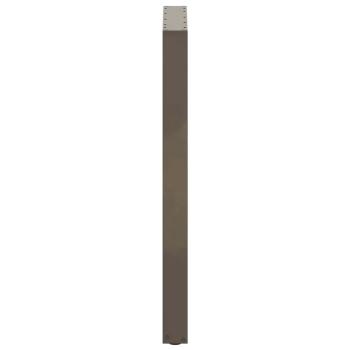 Bartischbeine U-Form 2 Stk. Naturstahl 60x(100-101) cm Stahl