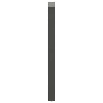 Bartischbeine U-Form 2 Stk. Anthrazit 40x(110-111) cm Stahl