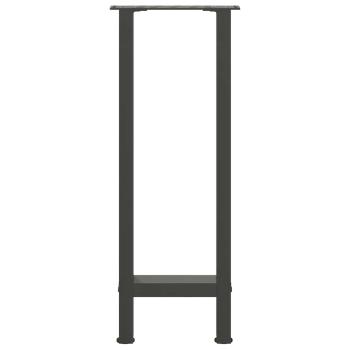 Konsolentischbeine Anthrazit 2 Stk. 38x(72-73) cm Stahl