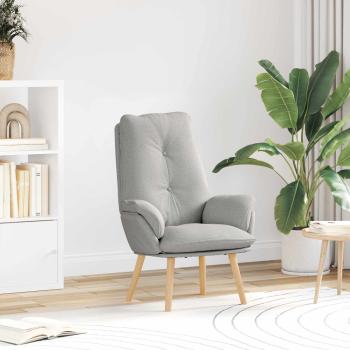 ARDEBO.de - Sessel Wolkengrau Polyester und Sperrholz