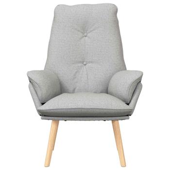 Sessel Wolkengrau Polyester und Sperrholz
