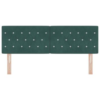 Kopfteil Dunkelgrün 160 cm Samt