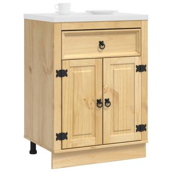 Schrank SKI Honigbraun 60 x 46 x 81,5 cm Massives Kiefernholz