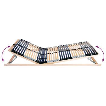 Bett-Lattenrost Braun 90 x 190 cm Massivholz Buche