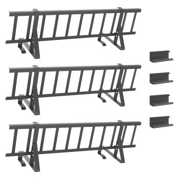 Schneefanggitter Anthrazit 300 x 29,5 x 34,5 cm Stahl