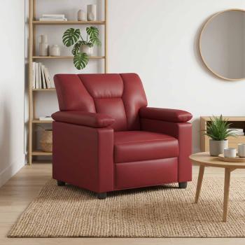 ARDEBO.de - Sofa Weinrot 91 x 85 x 93 cm Kunstleder