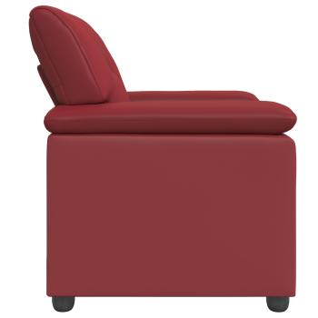 Sofa Weinrot 91 x 85 x 93 cm Kunstleder