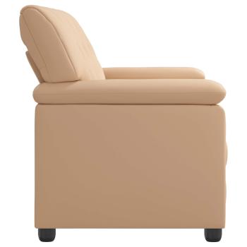 Sofa Cappuccino 191 x 85 x 93 cm Kunstleder