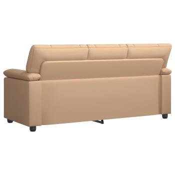 Sofa Cappuccino 191 x 85 x 93 cm Kunstleder