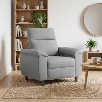 ARDEBO.de - Sofa Hellgrau 95 x 90 x 95 cm Stoff