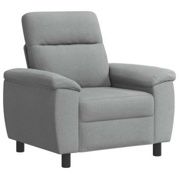 Sofa Hellgrau 95 x 90 x 95 cm Stoff