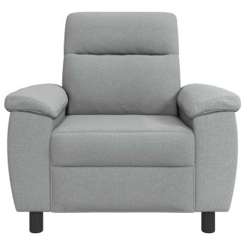 Sofa Hellgrau 95 x 90 x 95 cm Stoff