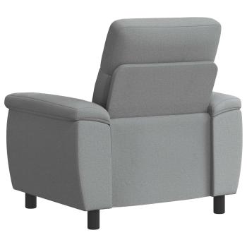 Sofa Hellgrau 95 x 90 x 95 cm Stoff