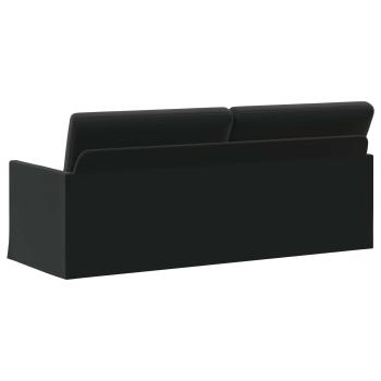 3-Sitzer Sofa Schwarz 190 x 81 x 82 cm Samt (V)