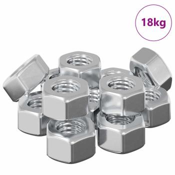 Sechskant-Eichelmuttern 3913 pcs Silber Metall