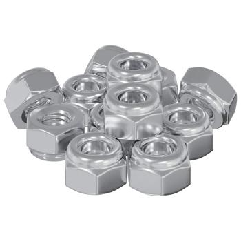 ARDEBO.de - Mutter 9574 Stk. Silber M6 x 10 mm Eisen