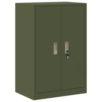 Aufbewahrungsschrank Olivgrün 60 x 40 x 90 cm Stahl