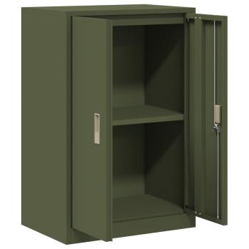 Aufbewahrungsschrank Olivgrün 60 x 40 x 90 cm Stahl