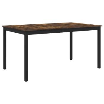 Esstische 150 x 90 x 75 cm Holzwerkstoff Räuchereiche