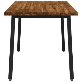 Quadratischer Esstisch 120 x 90 x 75 cm Massivholz Akazie