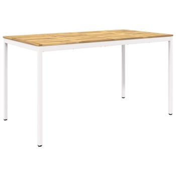 Gartenbar-Tisch NAARDEN Weiß 196 x 100,5 x 105 cm