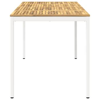 Gartenbar-Tisch NAARDEN Weiß 196 x 100,5 x 105 cm