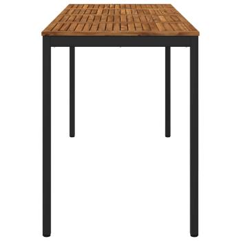 Gartenbar-Tisch NAARDEN Natürlich und Schwarz