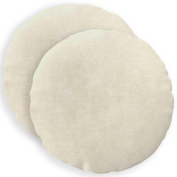 ARDEBO.de - Wurfkissen 2 stk. HEERLEN Creme Durchmesser 30 cm