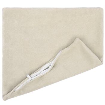 Wurfkissen 12 stk. HEERLEN Creme 45 x 45 cm Mikrofaser Fleece