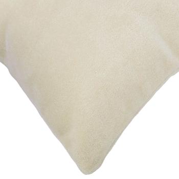 Wurfkissen 12 stk. HEERLEN Creme 45 x 45 cm Mikrofaser Fleece