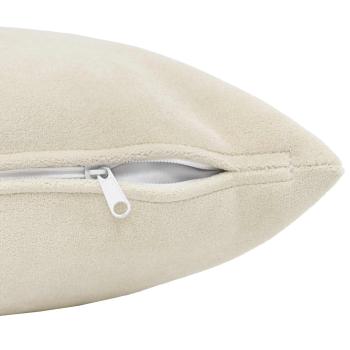 Wurfkissen 12 stk. HEERLEN Creme 45 x 45 cm Mikrofaser Fleece