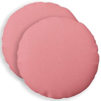 Wurfkissen 2 stk. HEERLEN Rosa Durchmesser 60 cm Stoff