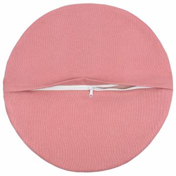 Wurfkissen 2 stk. HEERLEN Rosa Durchmesser 60 cm Stoff