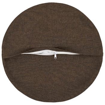 Wurfkissen 2 stk. HEERLEN Taupe Durchmesser 40 cm Stoff