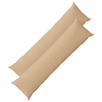 Wurfkissen 2 stk. HEERLEN Creme 40 x 145 cm Stoff