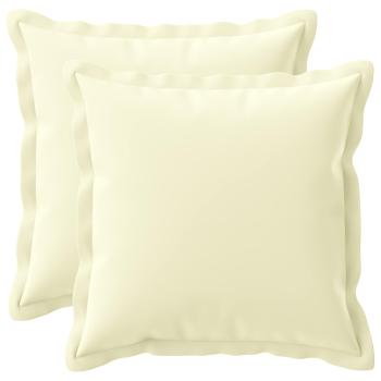 Wurfkissen 2 stk. HOUTEN Creme 50 x 50 cm Polyester