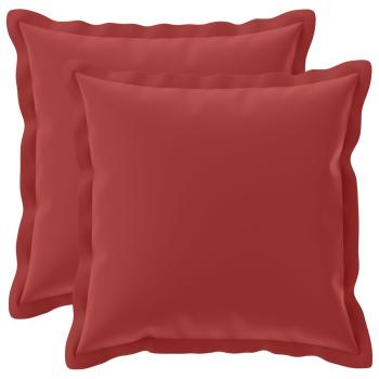 Wurfkissen 2 stk. HOUTEN Weinrot 50 x 50 cm Polyester