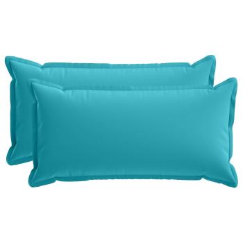 Wurfkissen 2 stk. HOUTEN Türkis 40 x 80 cm Polyester